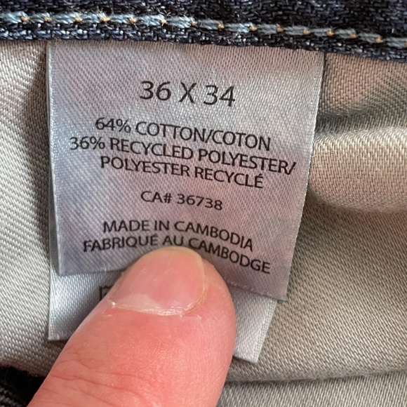 Haggard Life Khaki (LK) blue denim men jeans size 36x34 New Without Tags - Picture 10 of 10